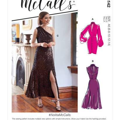 McCall's NolitaMcCalls - Misses' Dresses M8142 - Sewing Pattern