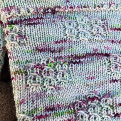 Rosette Windows Socks - knitting pattern