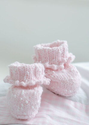 Bootees and Shoes in Sirdar Snuggly Tiny Tots DK - 1826 - Downloadable PDF