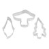 R&M Enchanted Gnome Cookie Cutters Set of 3