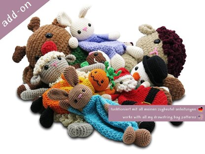 Lovey Add-On (for Drawstring Bag patterns)