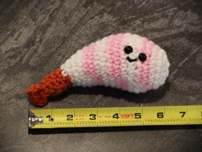 Crochet Shrimp Amigurumi Food