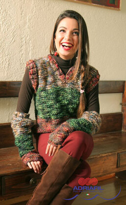 Allegro Waistcoat and Sleeves in Adriafil Monello - Downloadable PDF