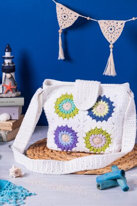 Granny Square Crochet Bag "Summer Vibes"