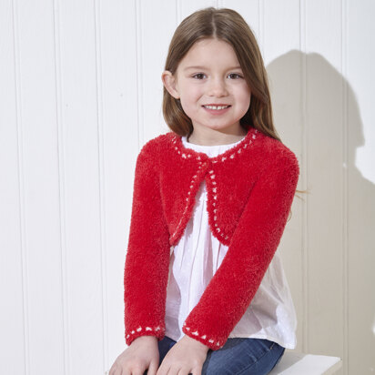 Waistcoat & Bolero in King Cole Truffle Glitz - P6054 - Leaflet