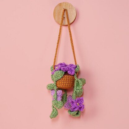 Lilac Basket Car Hanging