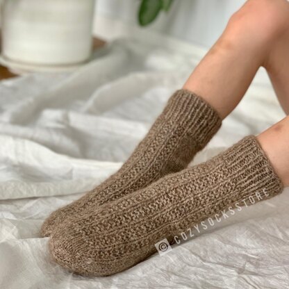 Basic family socks (set 4 patterns)