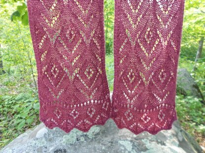 Lotus Bud Lace Scarf