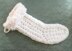 Broken Rib Stitch Christmas Stocking with Faux Fur Trim