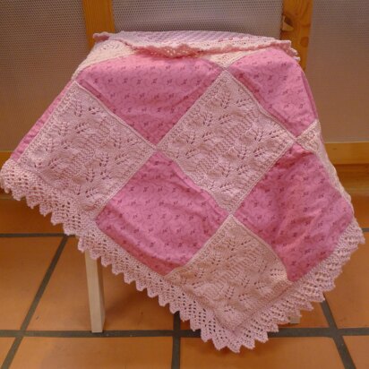 Vintage Style Knitted Patchwork quilt