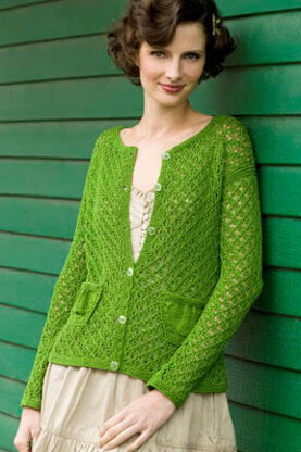 Greensleeves Cardigan in Tahki Yarns Cotton Classic Lite