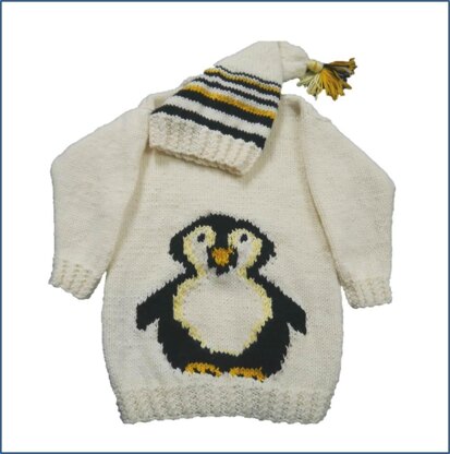 Penguin Sweater and Hat