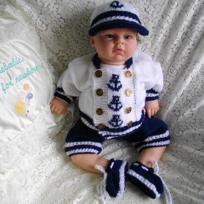 36. Multi Size Sailor Boy Baby Set