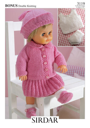 Doll’s Outfit in Hayfield Bonus DK - 3119 - Downloadable PDF