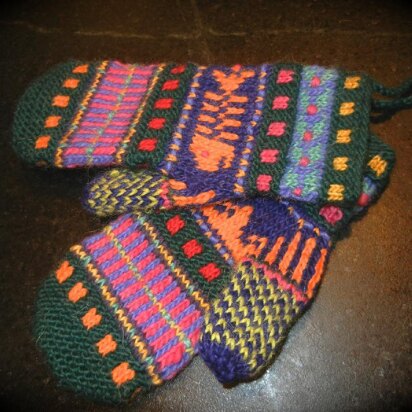 Whimsical Odds & Ends Mittens