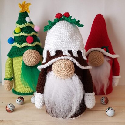 Secret Surprise Christmas Pudding Gnome