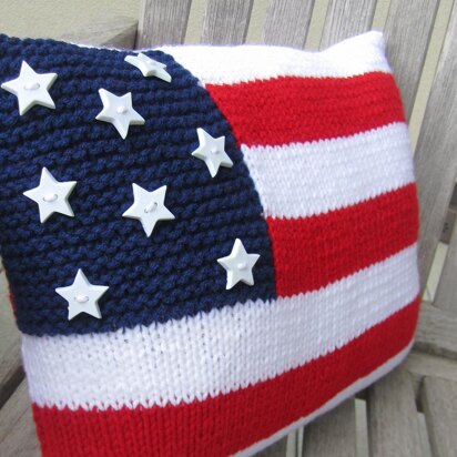 American Flag 12"x16"/30x40cm knit pillow cover