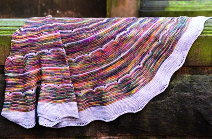 St. Johns Shawl in Malabrigo Arroyo - Downloadable PDF