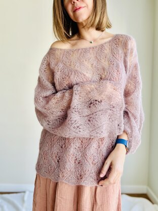 Lace mohair jumper