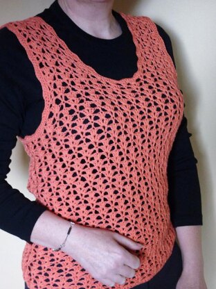 Mango Flip Lace Crochet Top