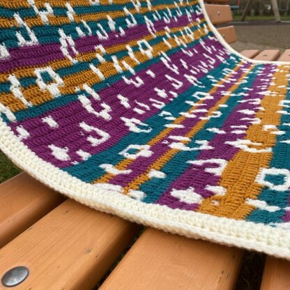 Wild Leopard Mosaic Blanket