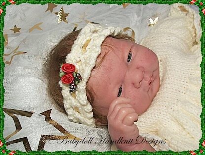 Girly Christmas Elf Outfit 10-16” dolls