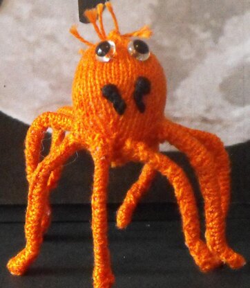 FREE Halloween Spider Family knitting pattern