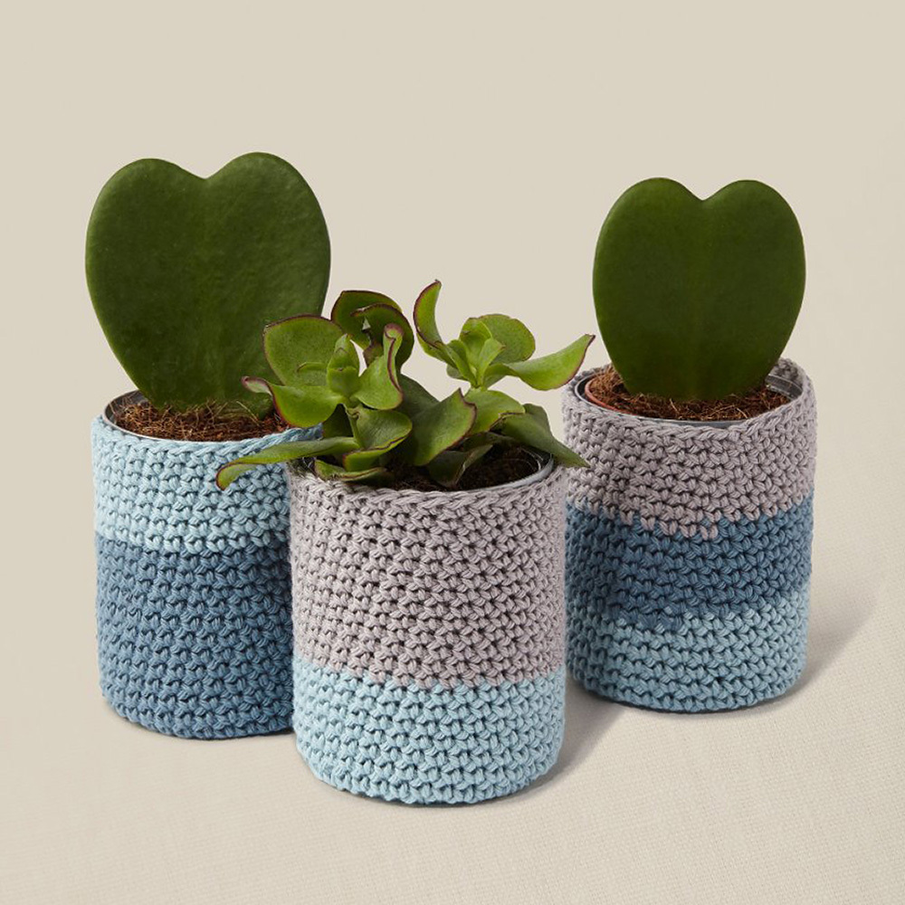 DMC Mindful Making The Peaceful Plant Pot Holders Crochet Kit - view 2