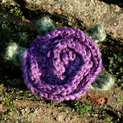 Cabbage Rose Brooch