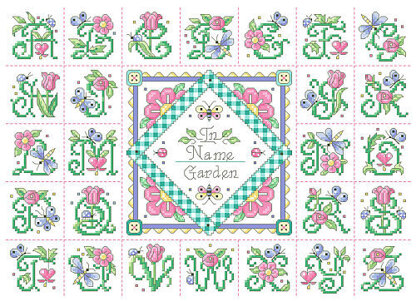 In the Garden Alphabet Sampler - PDF