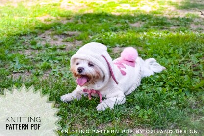 Easter bunny hoodie for dog