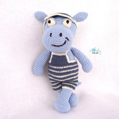 Hippo Amigurumi Animal Free Crochet Pattern