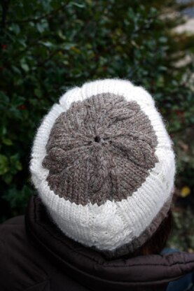 Cabled Hat With Brim