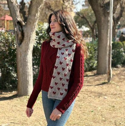 Hearts Scarf