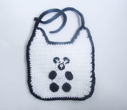 Panda Baby Bib and Rattle