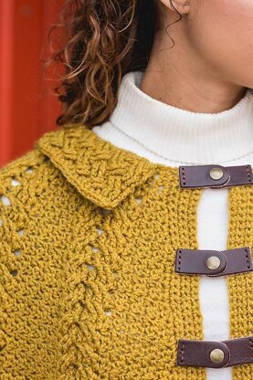 Wheatfield Cabled Capelet