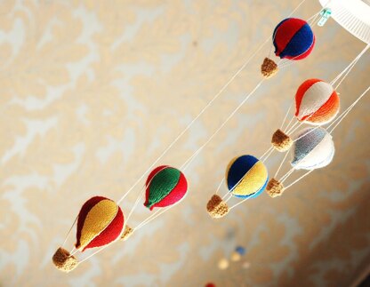 Baby Mobile, Hot Air Balloon Nursery Decor