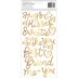 Pebbles Thickers Forever My Always Phrase Gold Foil (41 Piece)