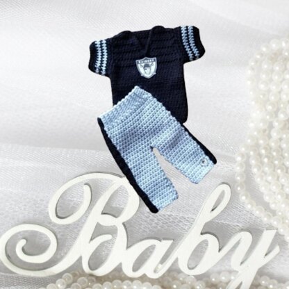 Raiders Football Jersey Crochet pattern by CraftyStitchaway