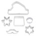 R&M Santa Centerpiece Cookie Cutters Set of 6