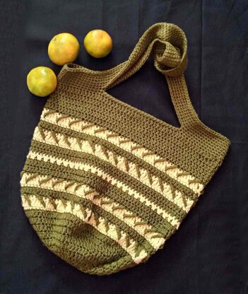 Arrows Market Bag Crochet Pattern