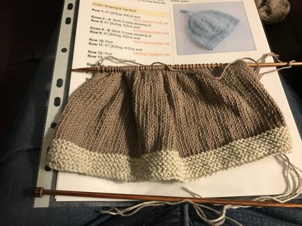 Tegan Baby Hat with Top Knot #3