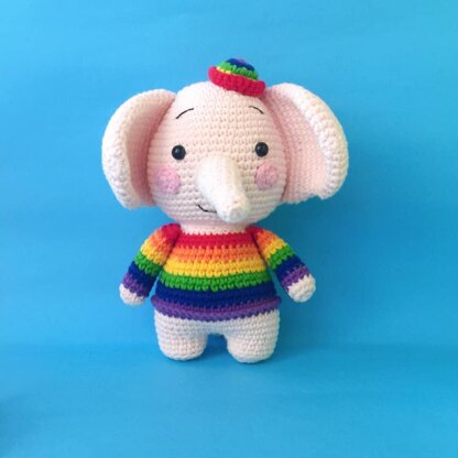 Elphy the Elephant Amigrumi Crochet Pattern