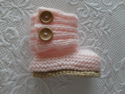 Baby Pink Booties