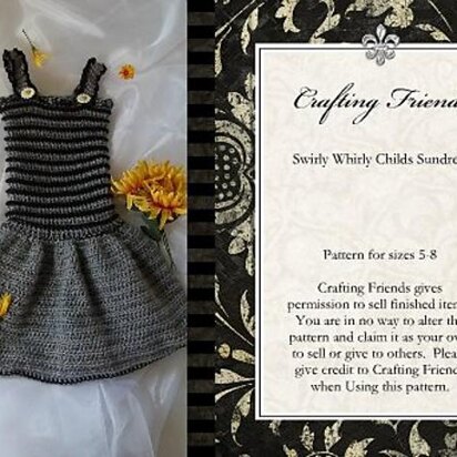 Swirly Whirly Childs Sundress