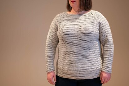 Classic Crochet Raglan Pullover