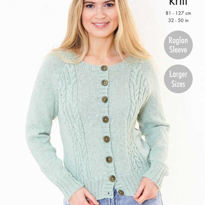 Cardigan and Sweater Knitted in King Cole Subtle Drifter DK - 5742 - Downloadable PDF