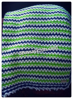 Seattle Stripes Baby Blanket