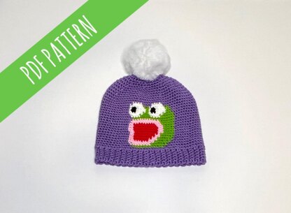 Pepe Frog Crochet Hat