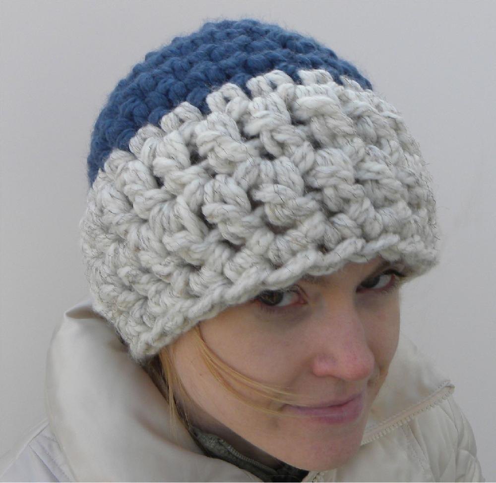 Two Colored Crochet Beanie Crochet pattern by Erin R Knitting